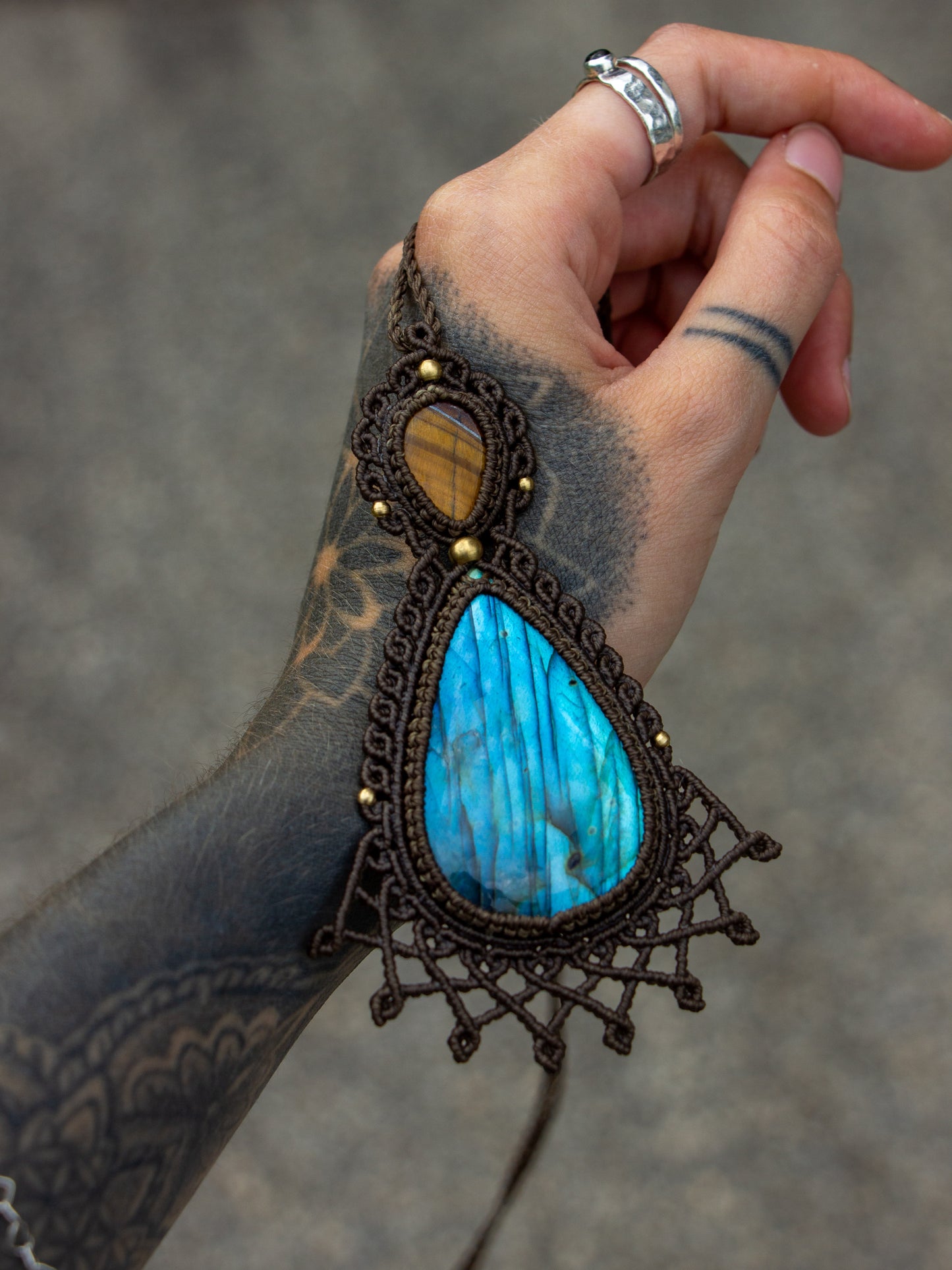 Labradorite & Tiger's Eye necklace