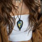 Labradorite macrame necklace