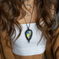 Labradorite macrame necklace