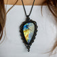 Labradorite macrame necklace