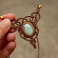 Larimar macrame necklace