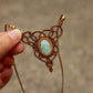 Larimar macrame necklace