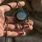 Opalite macrame necklace