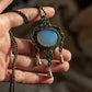 Opalite macrame necklace