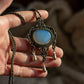 Opalite macrame necklace