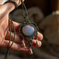 Opalite macrame necklace