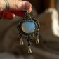 Opalite macrame necklace