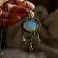 Opalite macrame necklace