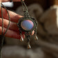 Opalite macrame necklace