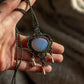 Opalite macrame necklace