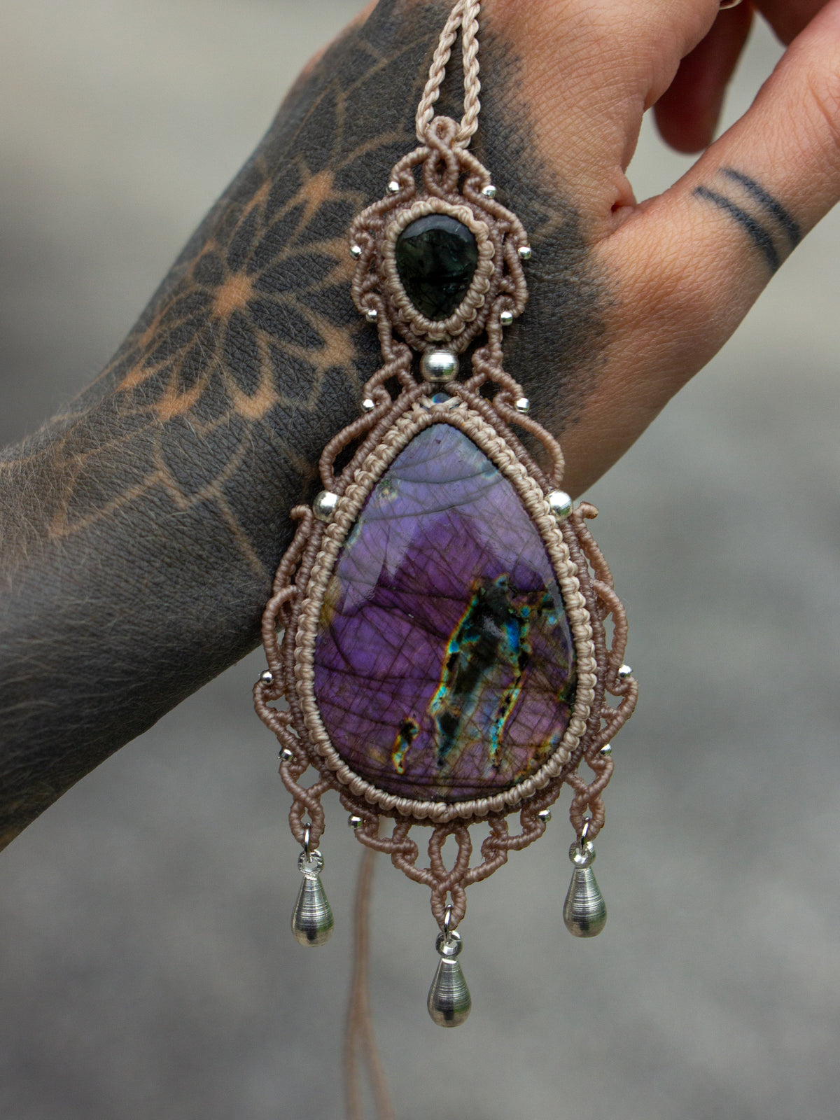 Labradorite & Prehnite necklace