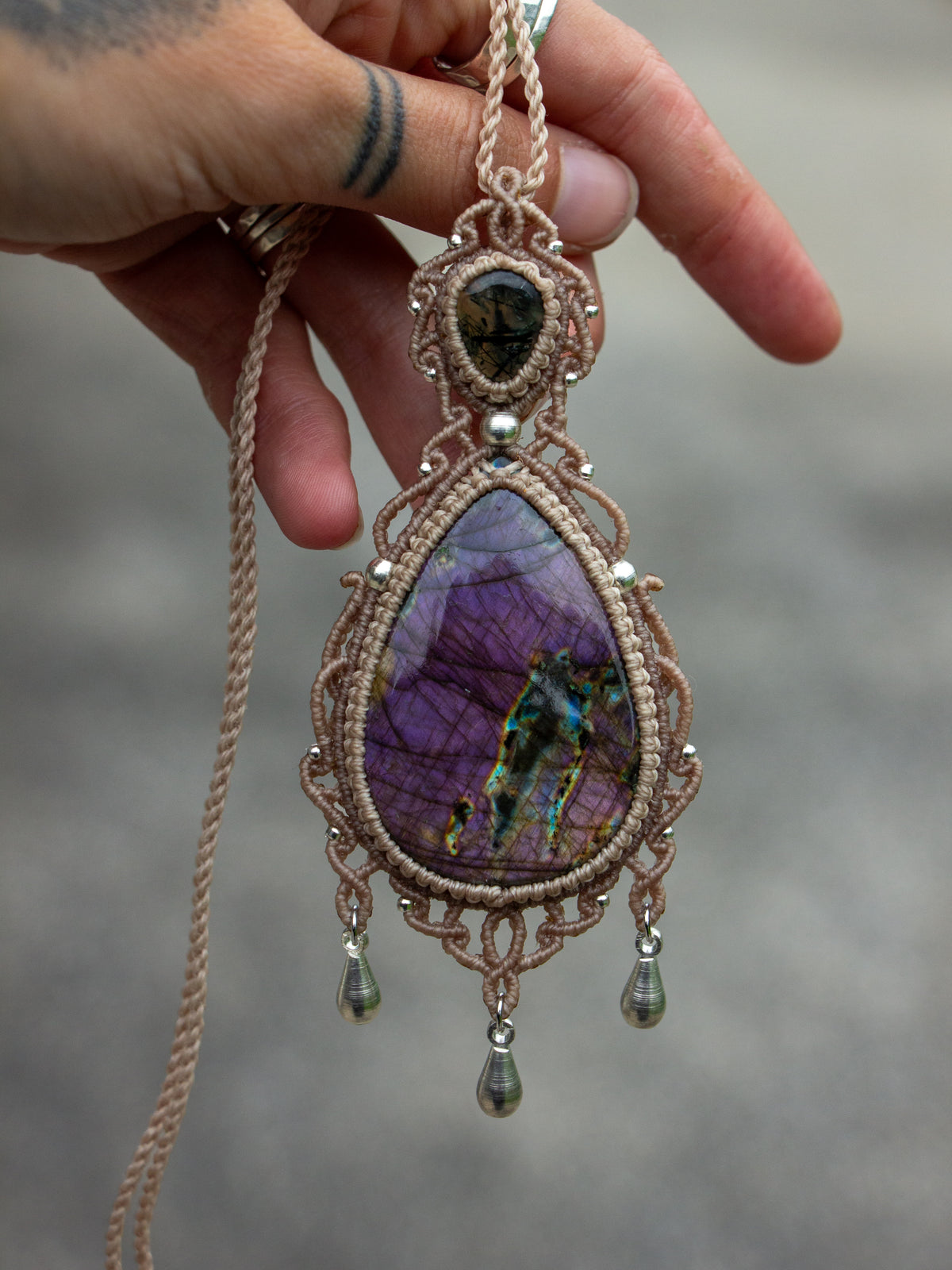 Labradorite & Prehnite necklace