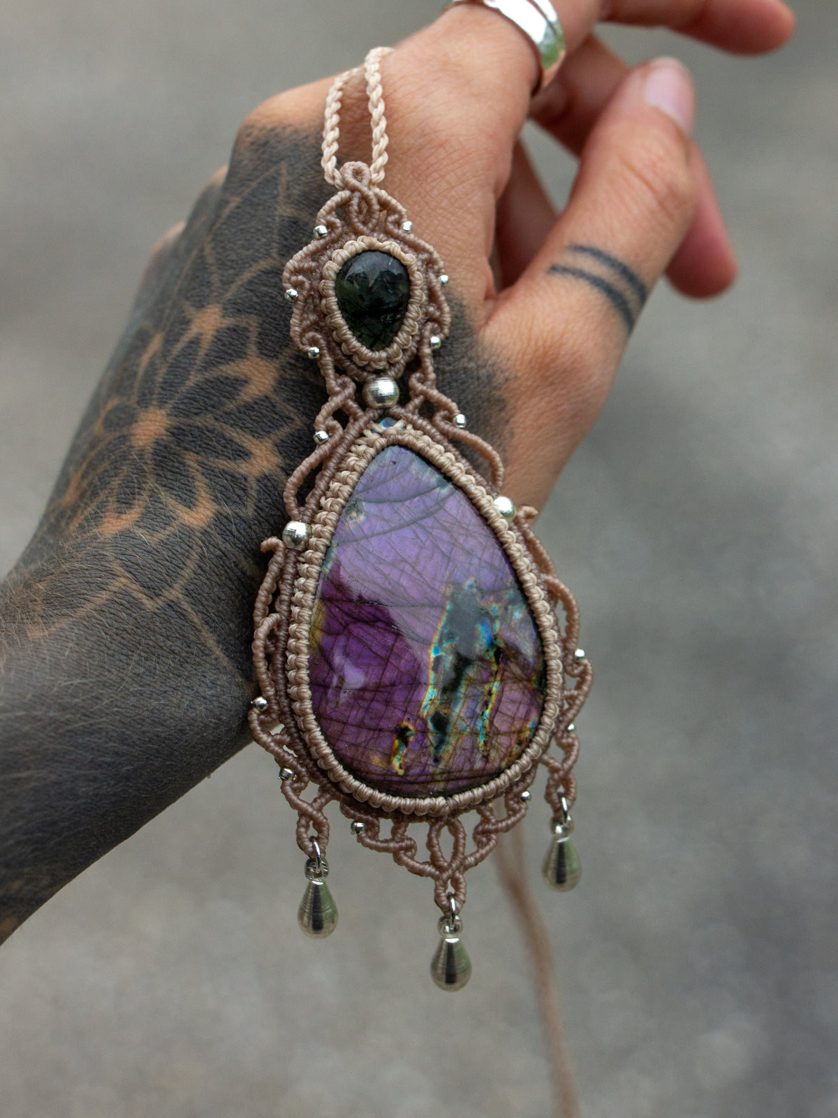 Labradorite & Prehnite necklace