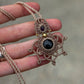 Onyx & Amethyst necklace