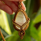 Bogota • Rose Quartz macrame necklace