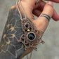 Onyx & Amethyst necklace