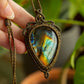 Bangalore • Labradorite macrame necklace