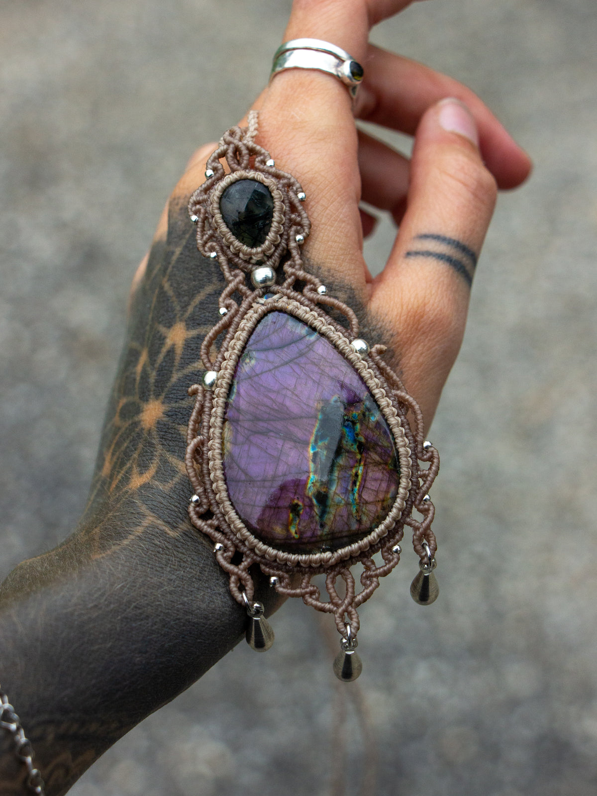 Labradorite & Prehnite necklace