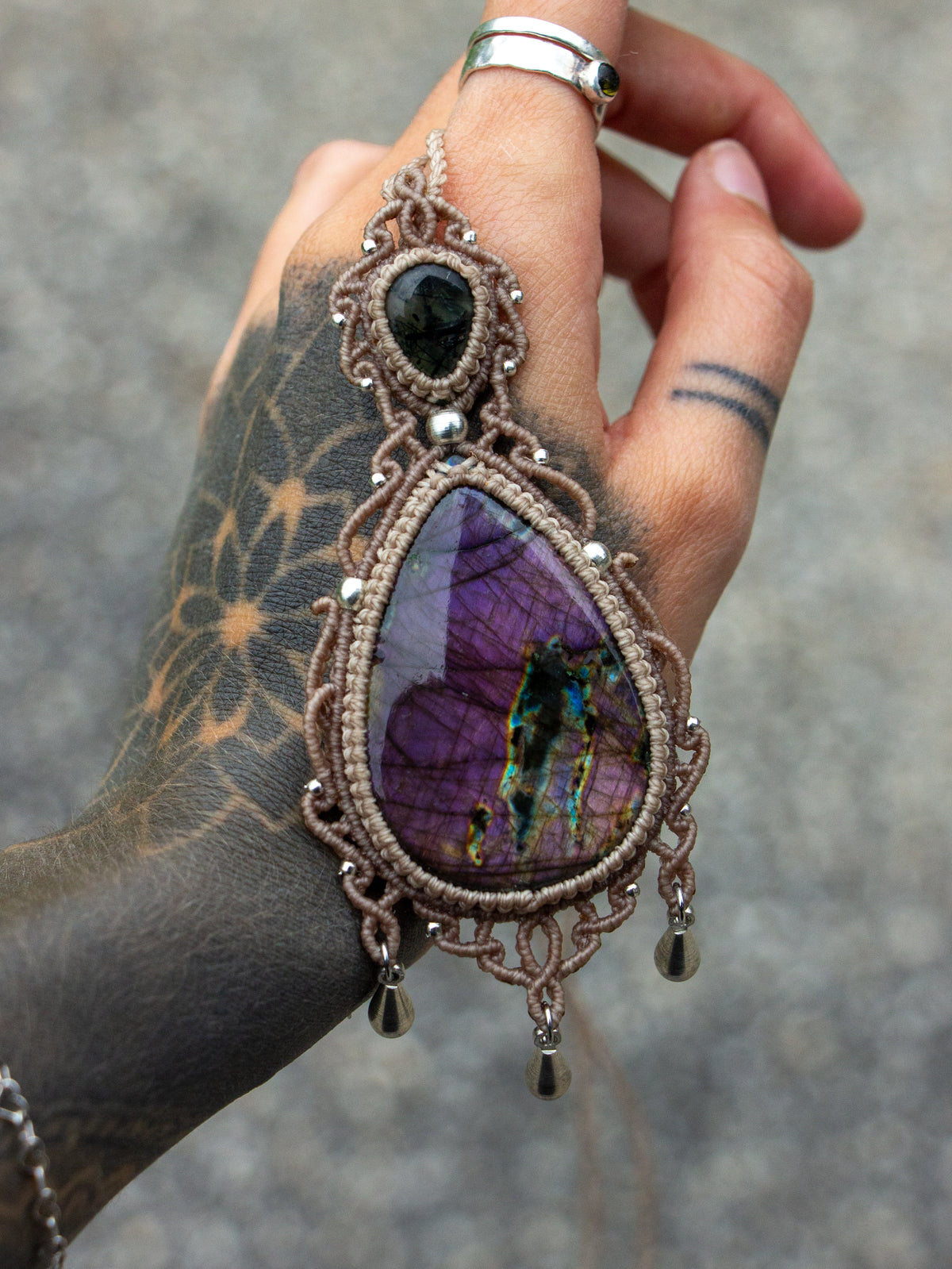 Labradorite & Prehnite necklace