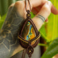 Cairo • Labradorite macrame necklace