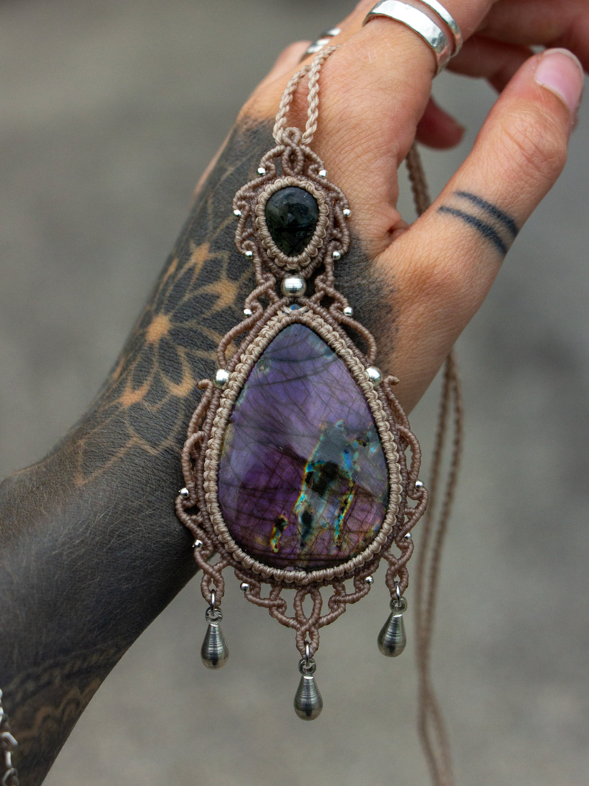 Labradorite & Prehnite necklace