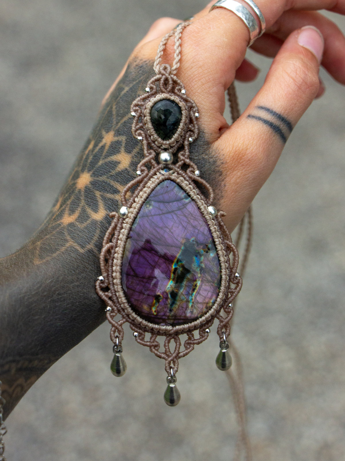 Labradorite & Prehnite necklace
