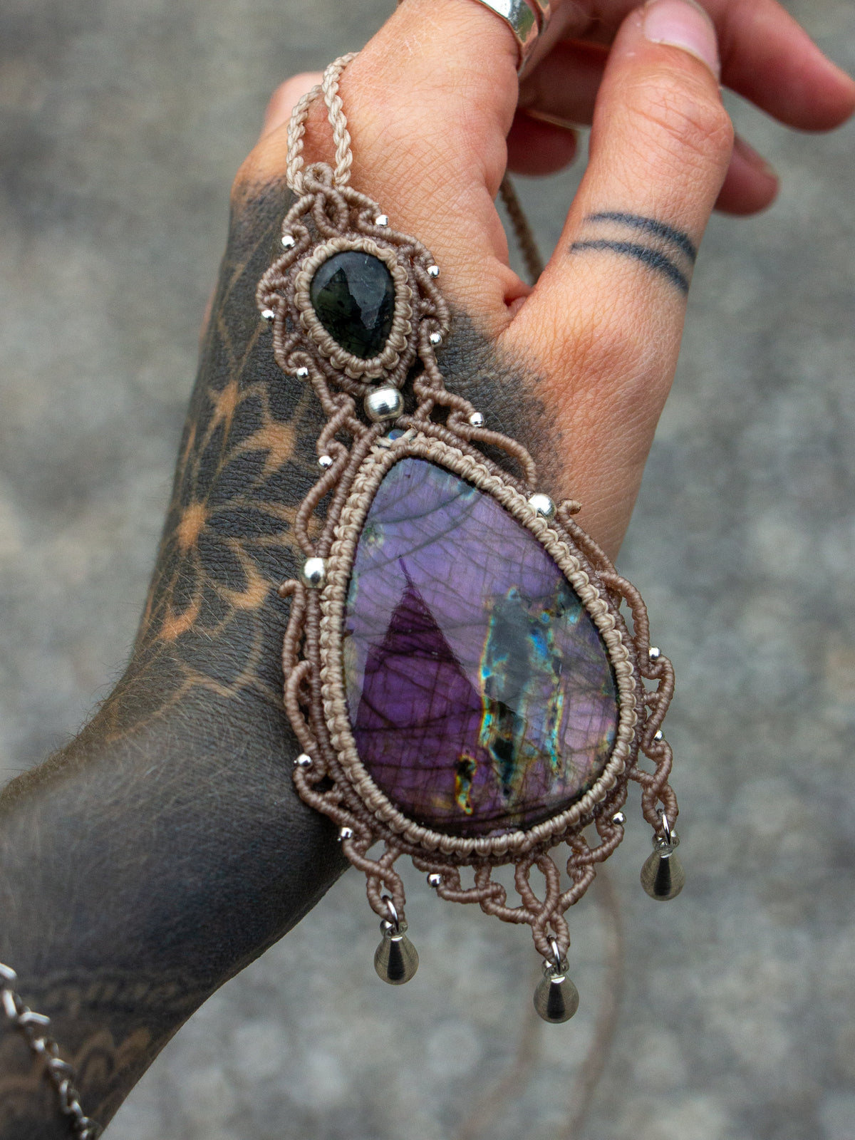 Labradorite & Prehnite necklace