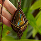 Cairo • Labradorite macrame necklace