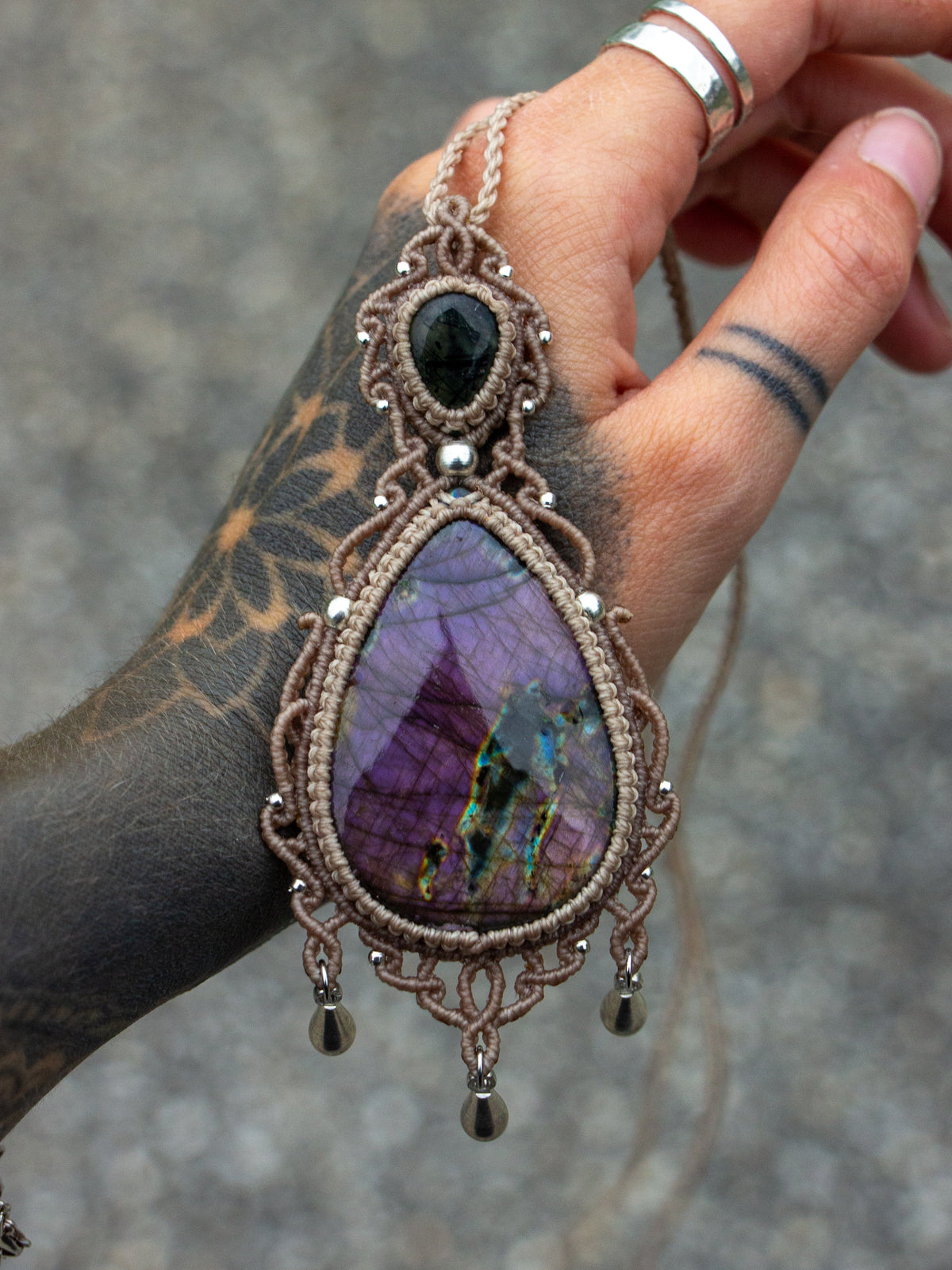 Labradorite & Prehnite necklace