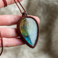 ~ affordables ~ Labradorite macrame necklace
