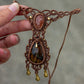 Montana Agate & Sunstone necklace