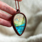 ~ affordables ~ Labradorite macrame necklace