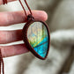 ~ affordables ~ Labradorite macrame necklace