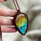 ~ affordables ~ Labradorite macrame necklace
