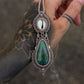 Ruby in Zoisite & cowrie shell necklace