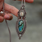 Labradorite & cowrie shell necklace