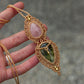 Prehnite & Rose Quartz necklace