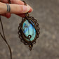 Labradorite macrame necklace
