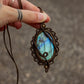 Labradorite macrame necklace