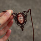 Crazy Lace Agate macrame necklace