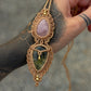 Prehnite & Rose Quartz necklace