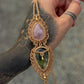 Prehnite & Rose Quartz necklace