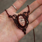 Crazy Lace Agate macrame necklace