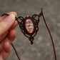 Crazy Lace Agate macrame necklace