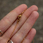 Coral Fossil macrame necklace