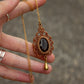 Smokey Quartz macrame necklace