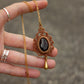 Smokey Quartz macrame necklace