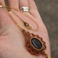 Smokey Quartz macrame necklace