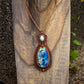 Larimar & Labradorite macrame necklace