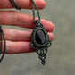 ~ affordables ~ Smoky Quartz macrame necklace